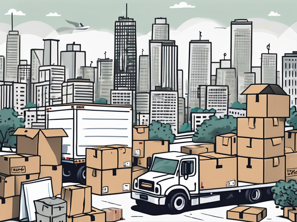 A chaotic but organized moving scene