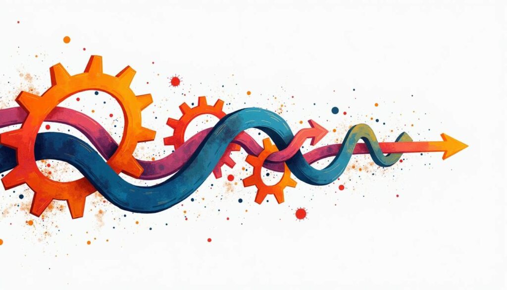 An abstract representation of a dynamic