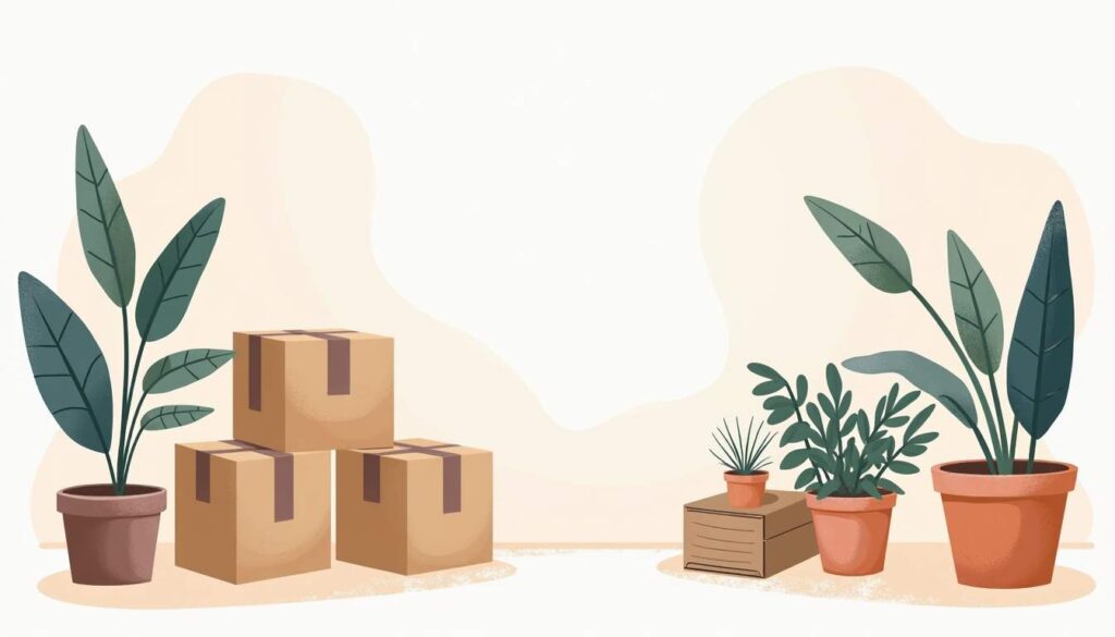 A serene moving scene featuring a cozy