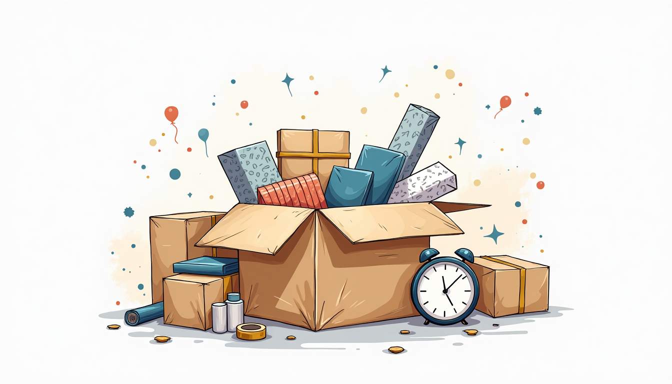 A well-organized moving box filled with neatly packed household items