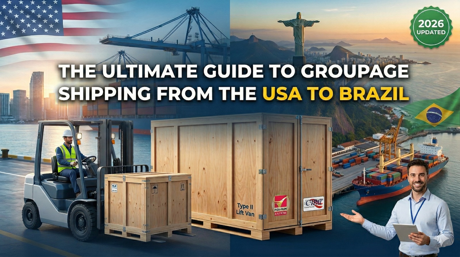 The Ultimate Guide to Groupage Shipping from the USA to Brazil