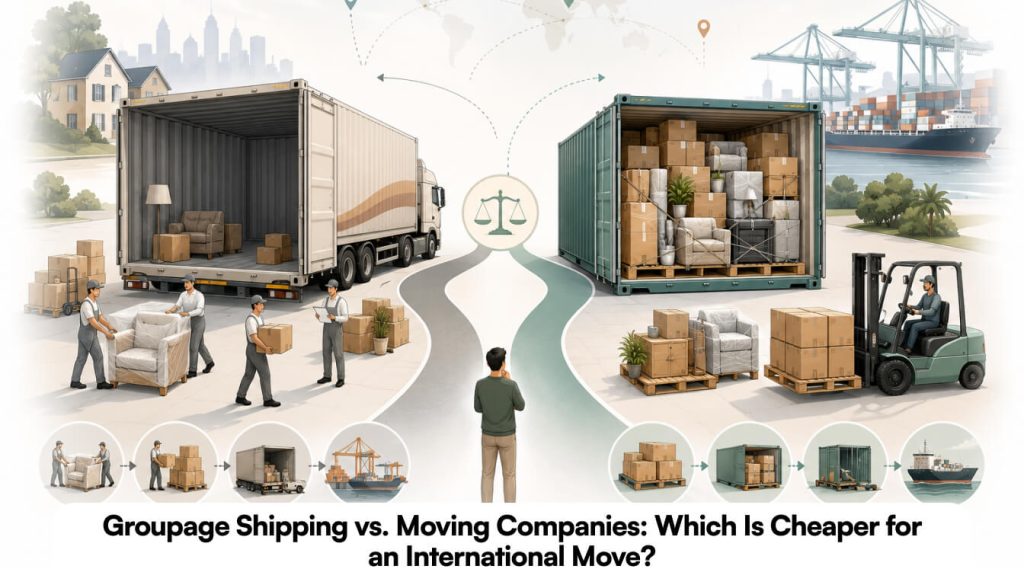 Groupage Shipping vs. Moving Companies