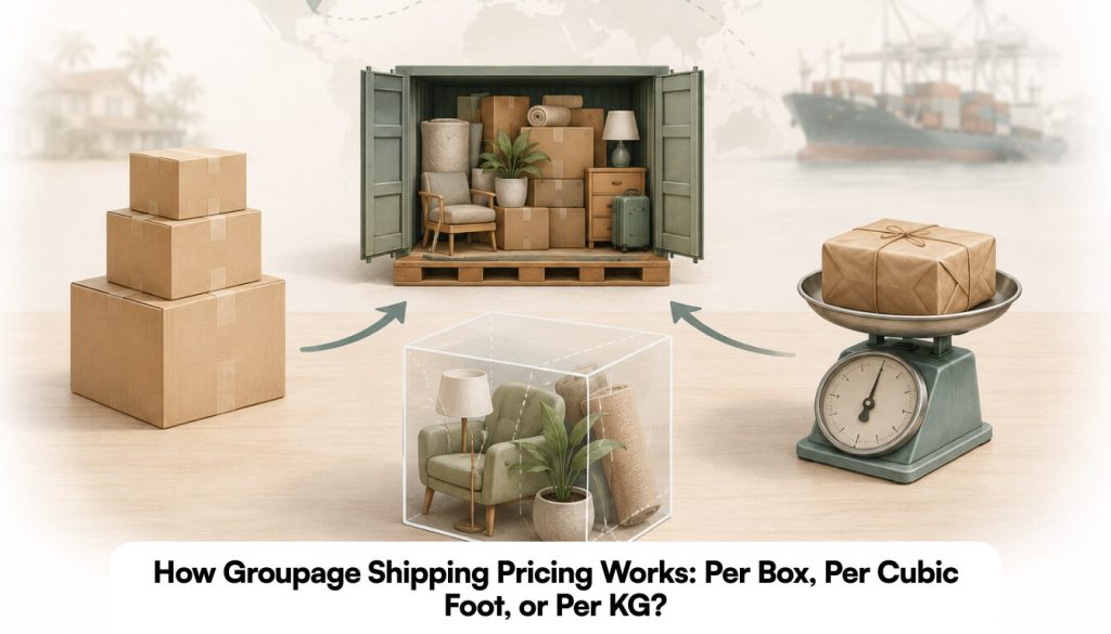 How Groupage Shipping Pricing Works_ Per Box, Per Cubic Foot, or Per KG_