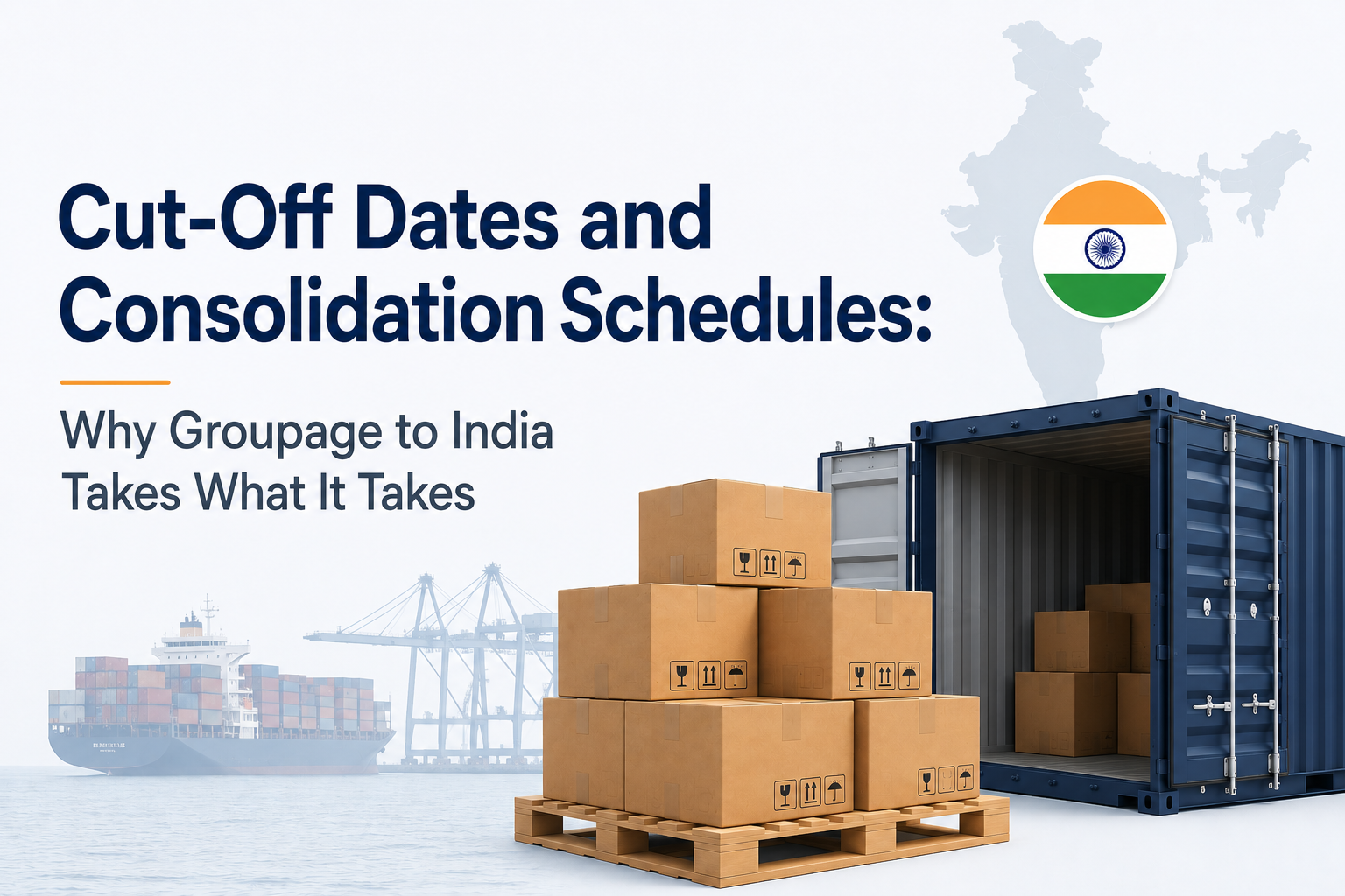 Cut-Off Dates and Consolidation Schedules Why Groupage to India Takes What It Takes