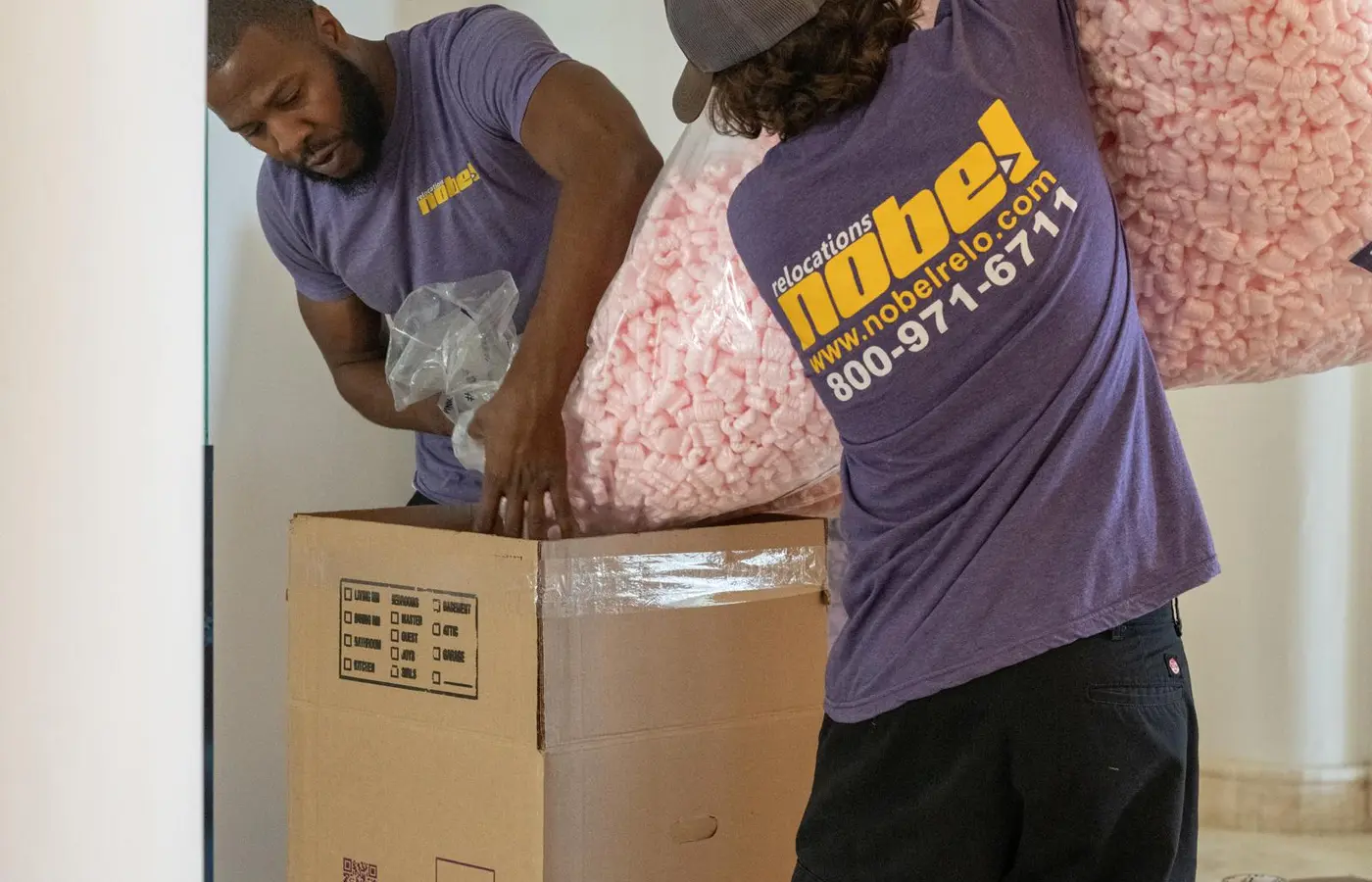 Nobel Relocation professional packing furniture for a move