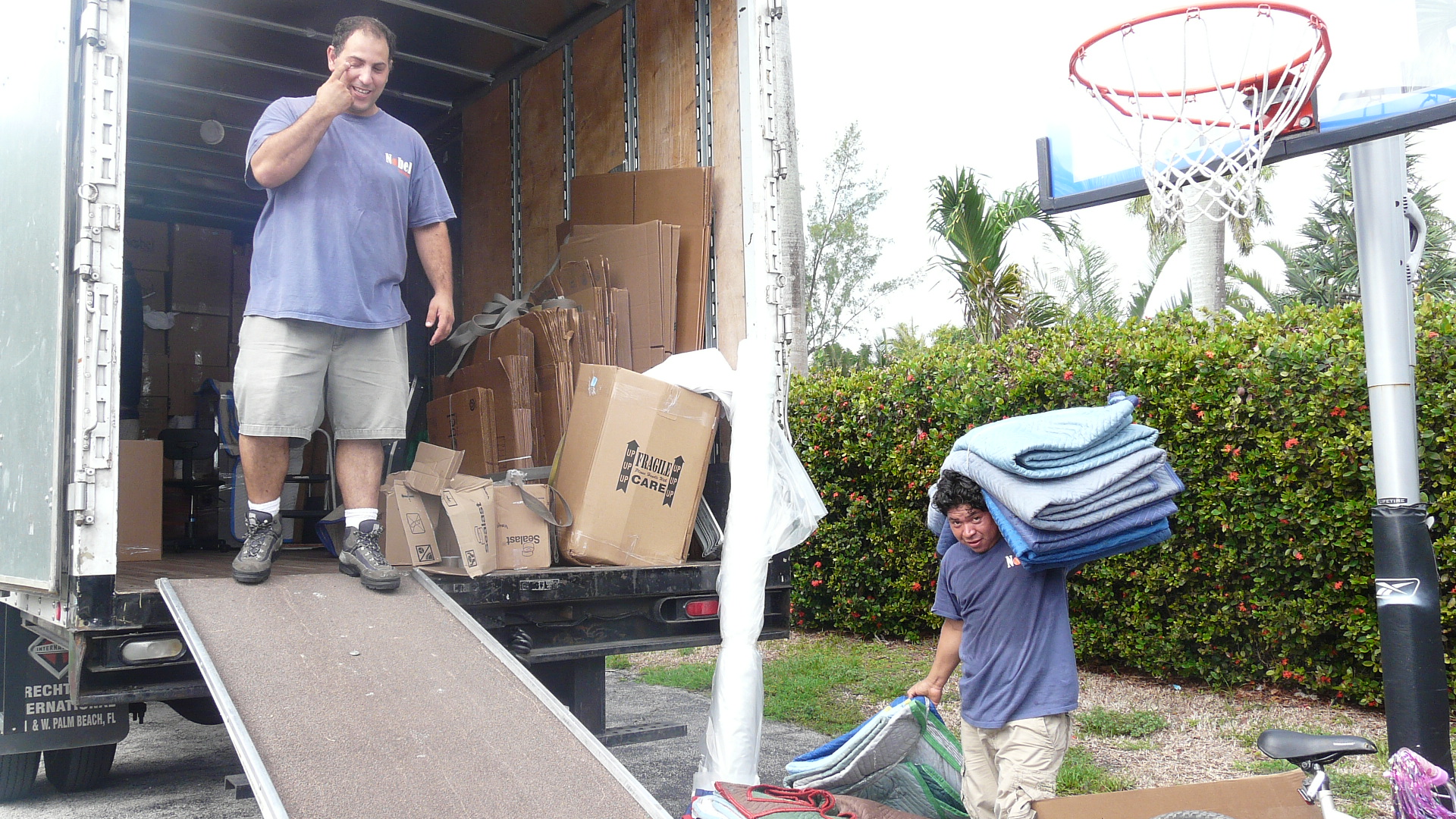 Nobel movers completing a residential move in South Florida