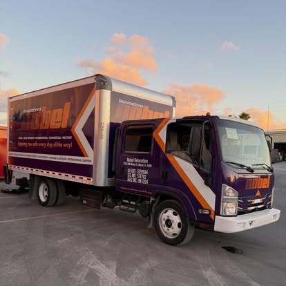 Modern Nobel Relocation moving truck
