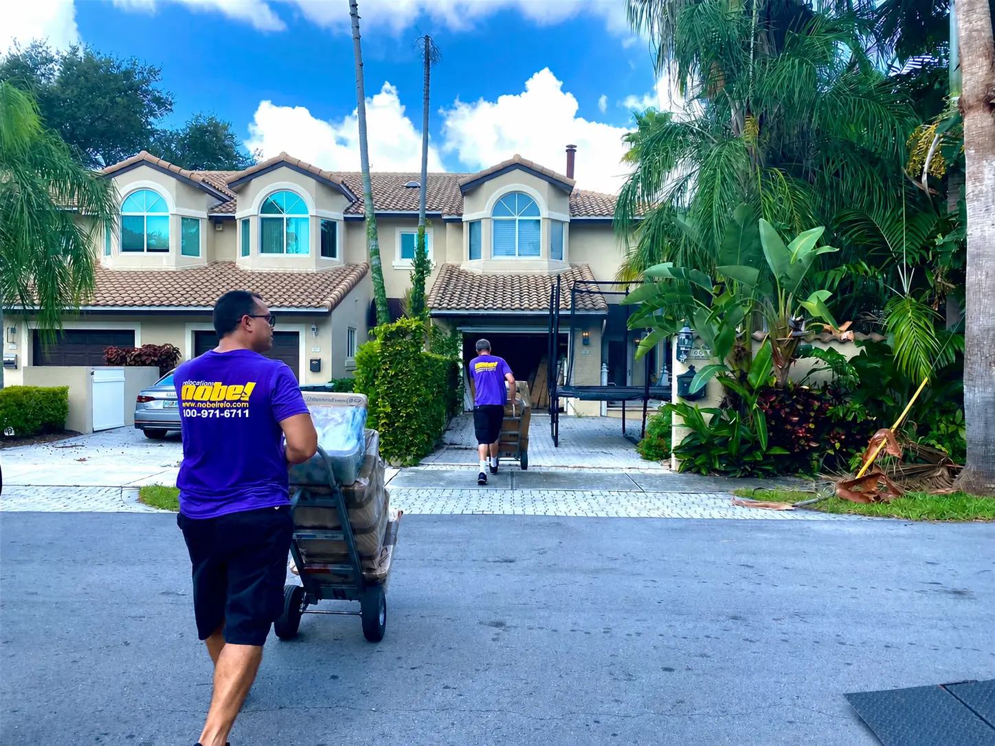 Nobel Relocation local movers serving a South Florida home